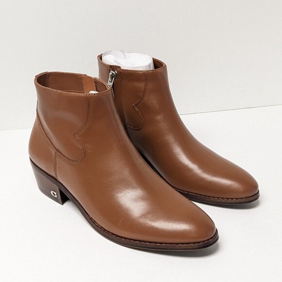 Coach Dannie Ankle Boots, Brown Saddle Leather, Women's 8 - Picture 1 of 7